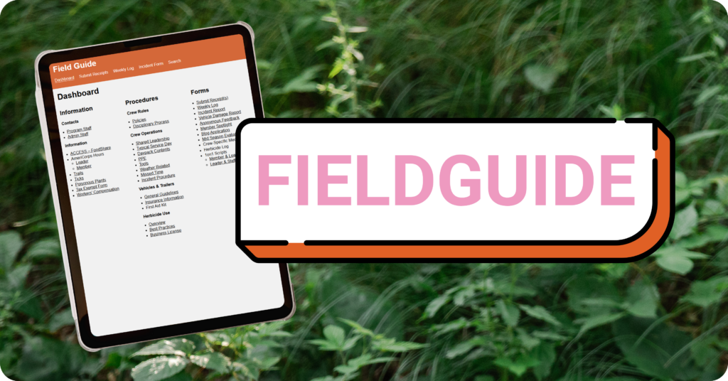 FieldGuide App development for WisCorps